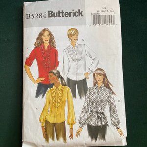 NEW Butterick Button-up blouse four ways sewing pattern B5284